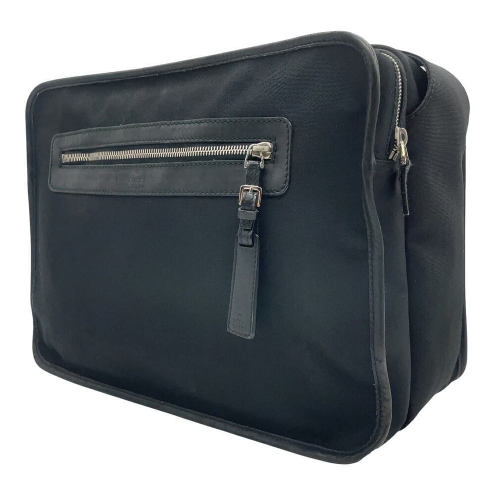Gucci Nylon x Leather Large Black Shoulder Messenger Bag - Picture 3 of 16